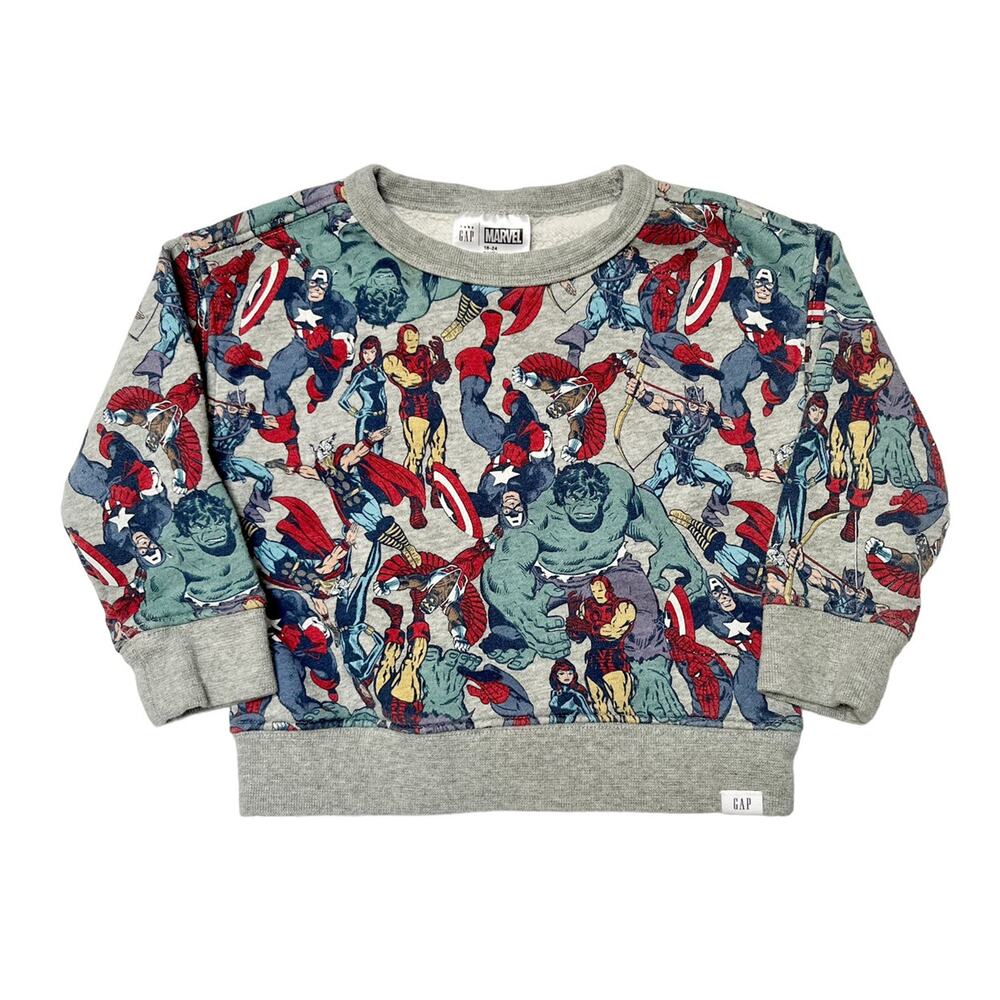 Gap Marvel Super Hero Sweatshirt Size 18-24m